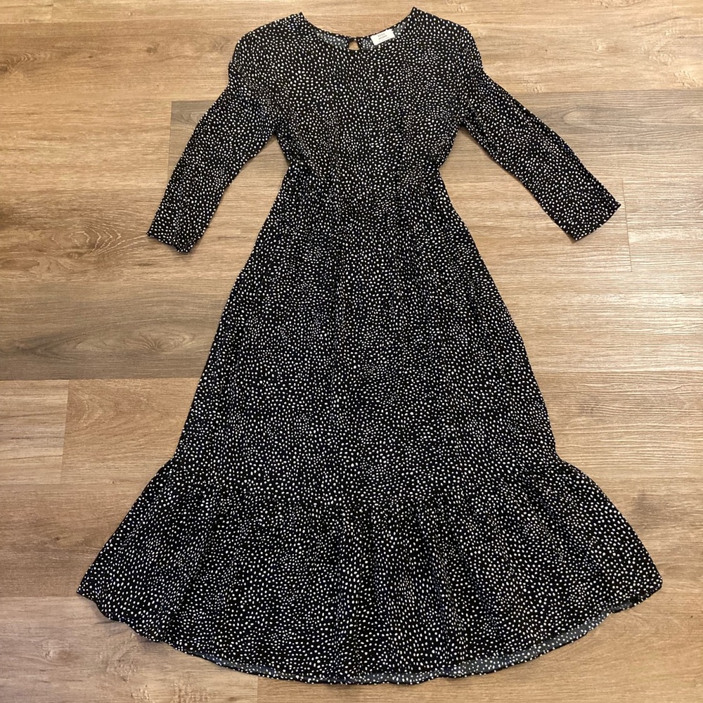 Aritzia Little Moon Heartstrings Maxi Long Sleeve Dress